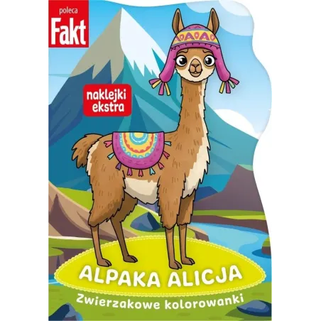 ALPAKA ALICJA. ZWIERZAKOWE KOLOROWANKI Z NAKLEJKAMI