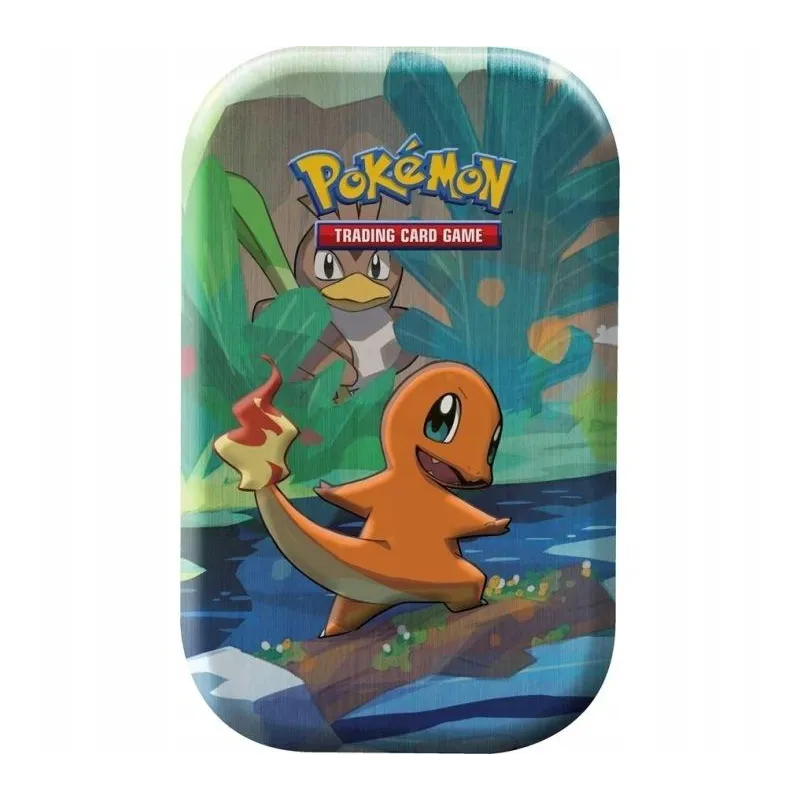 KANTO FRIENDS MINI TIN PUSZKA Z KARTAMI CHARMADER POKEMON 6+ KANTO FRIENDS MINI TIN PUSZKA Z KARTAMI CHARMADER POKEMON 6+