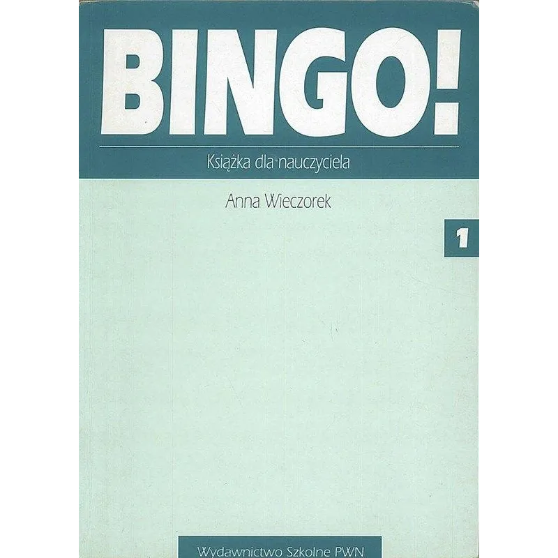 BINGO 1 KSIĄŻKA NAUCZYCIELA