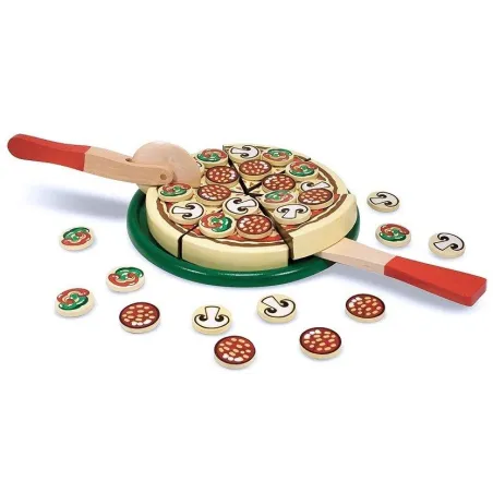 Pizza Drewniana Z Dodatkami Zabawka Edukacyjna Melissa & Doug 3+