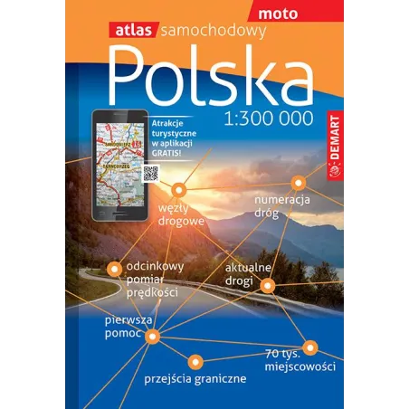 POLSKA. ATLAS  SAMOCHODOWY 1:300 000