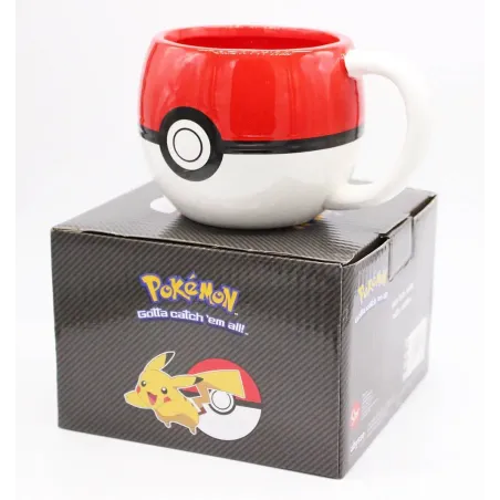 Kubek Ceramiczny 3D Pokeball Pokemon 320 Ml