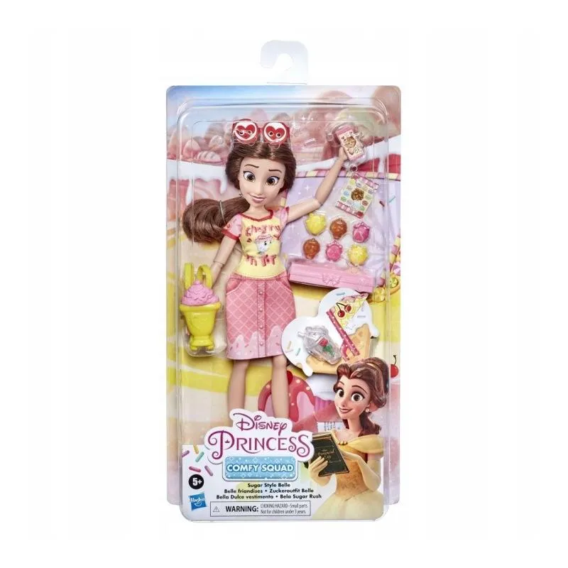DISNEY PRINCESS COMFY SQUAD KSIĘŻNICZKA BELLE HASBRO 5+