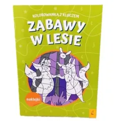 ZABAWY W LESIE. KOLOROWANKA Z KLUCZEM