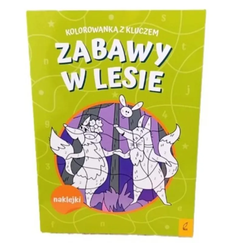 ZABAWY W LESIE. KOLOROWANKA Z KLUCZEM