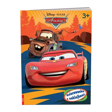 Disney Auta. Kolorowanka Z Naklejkami 3+