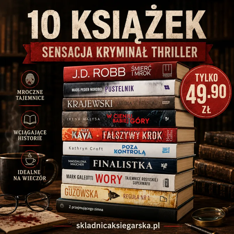 MROCZNA PAKA KSIĄŻKOMANIAKA 10 KSIĄŻEK POCKET |KRYMINAŁ, THRILLER, SENSACJA