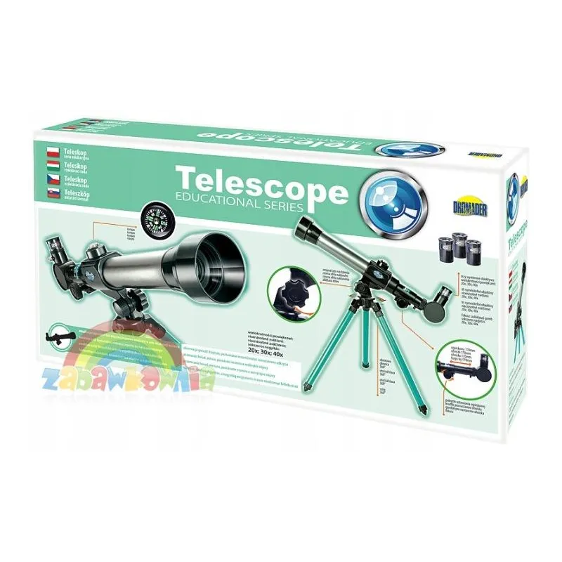 ASTRONOMICZNY TELESKOP LUNETA EDUKACYJNY ZESTAW DLA DZIECI 8+