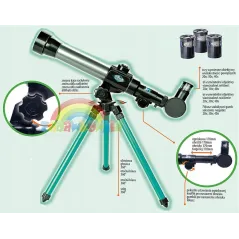 Astronomiczny Teleskop Luneta Edukacyjny Zestaw Dla Dzieci 8+