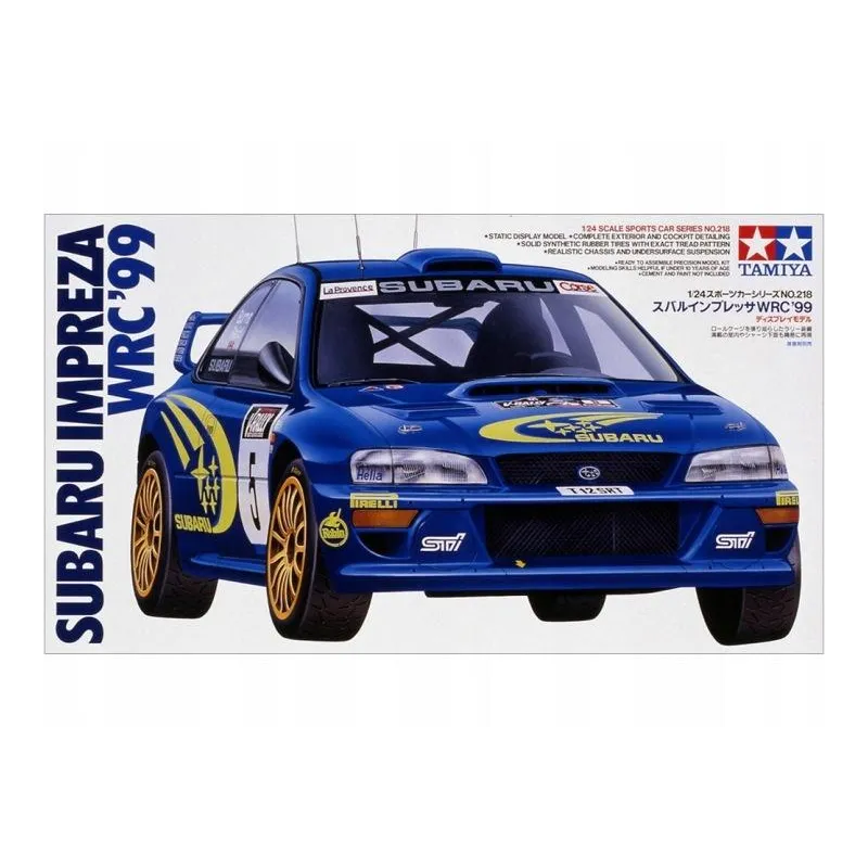 MODEL SAMOCHODU DO SKLEJANIA SUBARU WRC ’99 TAMIYA