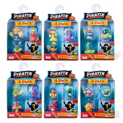 ZESTAW 4 FIGUREK PIRATIX SHARK TREASURE MAGICBOX 3+