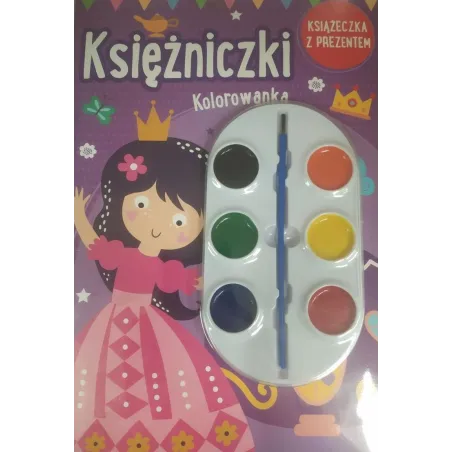 Księżniczki. Kolorowanka Z Farbkami