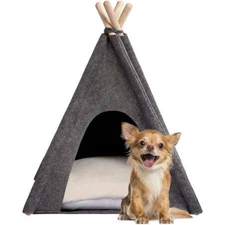 NAMIOT FILCOWY TIPI LEGOWISKO DO SPANIA DLA PSA KOTA 60 x 60 x 70 CM MYANIMALY