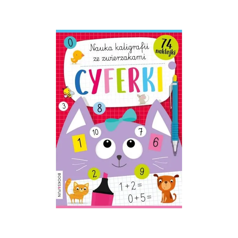 NAUKA KALIGRAFII ZE ZWIERZAKAMI CYFERKI 