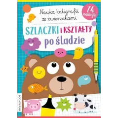 SZLACZKI KSZTAŁTY PO ŚLADZIE NAUKA KALIGRAFII ZE ZWIERZAKAMI - Books & Fun