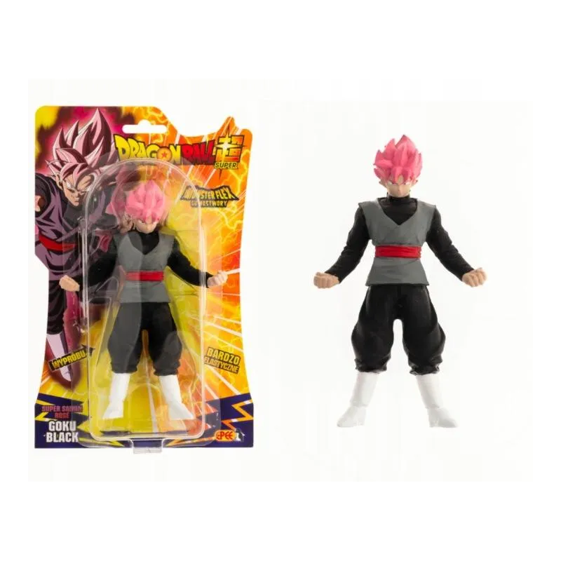 MONSTERFLEX GUMOSTWORY DRAGON BALL SUPER SAIYAN ROSE GOKU BLACK FIGURKA ROZCIĄGLIWA 5+
