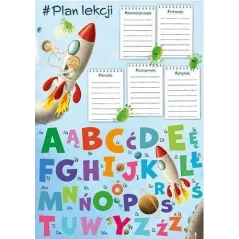 PLAN LEKCJI A4 Z TABLICZKĄ MNOŻENIA KOSMOS