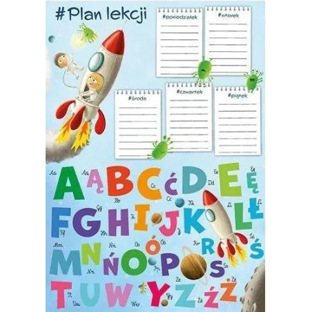 PLAN LEKCJI A4 Z TABLICZKĄ MNOŻENIA KOSMOS