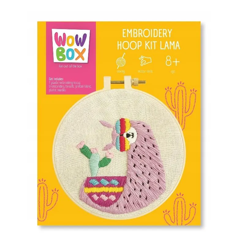 ZESTAW KREATYWNY DO HAFTOWANIA LAMA WOW BOX 8+