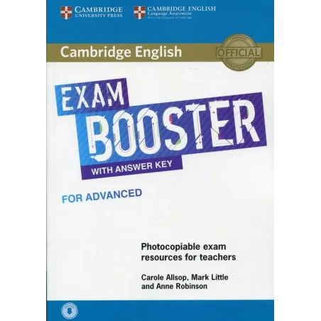 CAMBRIDGE ENGLISH EXAM BOOSTER WITH ANSWER KEY FOR ADVANCED