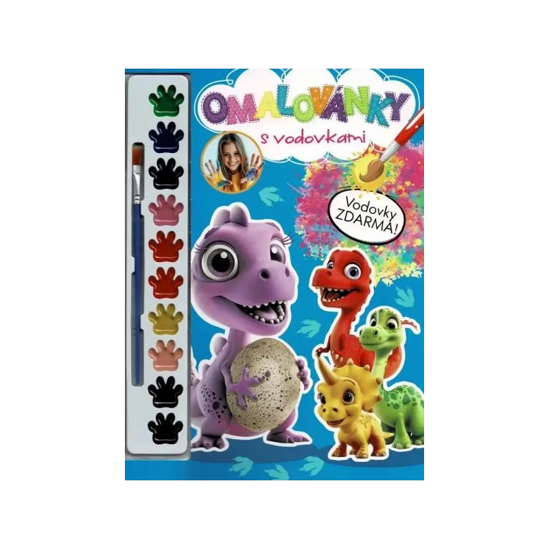 OMALOVÁNKY S VODOVKAMI DINOSAURUS
