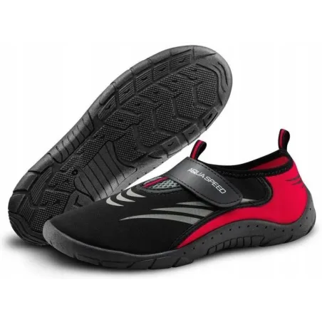 Buty Do Wody Aquashoe Czarno-Czerwone Rozmiar 45 Aqua Speed