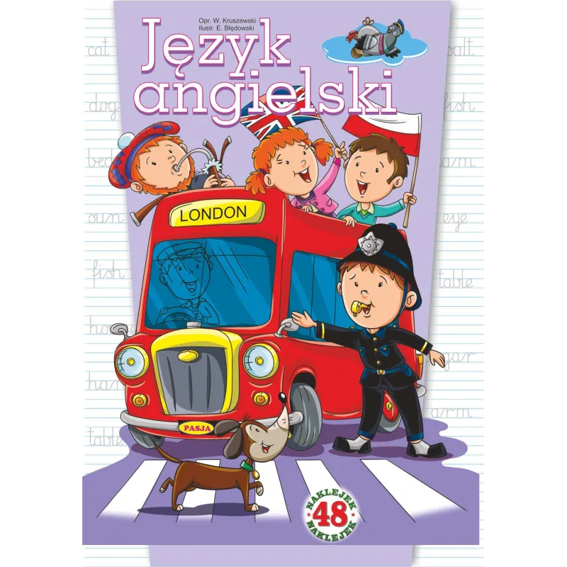JĘZYK ANGIELSKI 48 NAKLEJEK  Ernest Błędowski Włodzimierz Kruszewski 