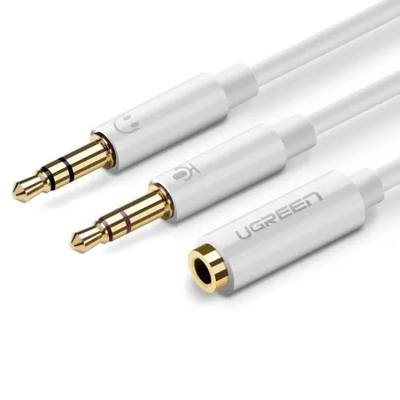 ROZDZIELACZ AUDIO AUX MINI JACK 3,5 MM 28 CM BIAŁY UGREEN