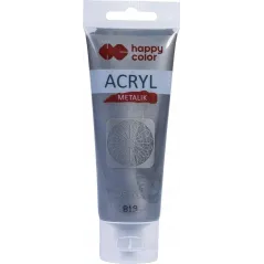 FARBA AKRYLOWA CZARNE SREBRO 75 ML HAPPY COLOR