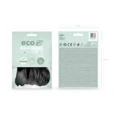 Balony Eco Pastelowe Czarne 30Cm Partydeco