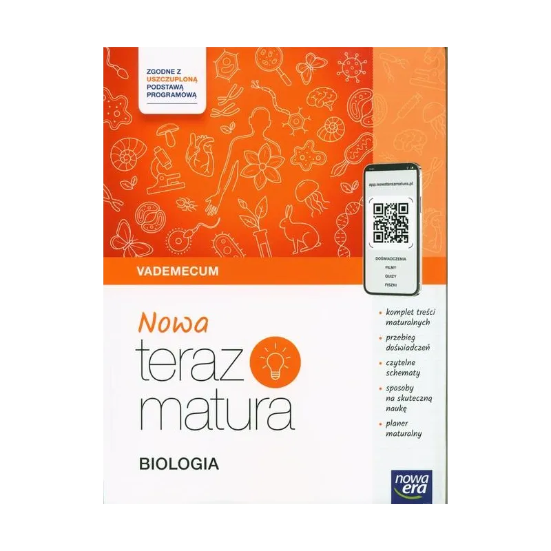 NOWA TERAZ MATURA BIOLOGIA VADEMECUM ZAKRES ROZSZERZONY