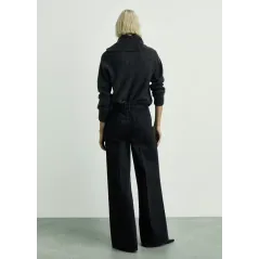 Spodnie Jeansowe Mango Emma Wideleg Black Denim 36