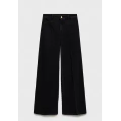 SPODNIE JEANSOWE MANGO EMMA WIDELEG BLACK DENIM 36