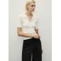 Jeansy Damskie Mango Elise Wide Leg Wysoki Stan Rozmiar 36 Black Denim