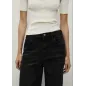 Jeansy Damskie Mango Elise Wide Leg Wysoki Stan Rozmiar 36 Black Denim