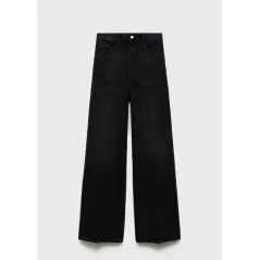 JEANSY DAMSKIE MANGO ELISE WIDE LEG WYSOKI STAN ROZMIAR 36 BLACK DENIM