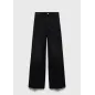 Jeansy Damskie Mango Elise Wide Leg Wysoki Stan Rozmiar 36 Black Denim