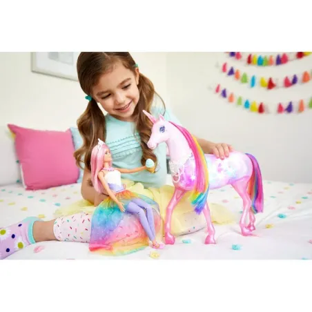 Lalka Barbie Dreamtopia Jednorożec Magia Świateł 3+