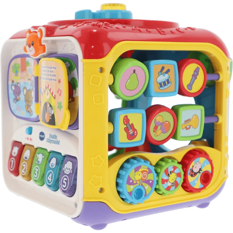 KOSTKA AKTYWNOŚCI ZABAWKA INTERAKTYWNA VTECH 9M+ II GATUNEK