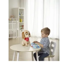 INTERAKTYWNY PIESEK LUCKY CHICCO MÓWIĄCA ZABAWKA Z KSIĄŻKĄ 18M+ II GATUNEK
