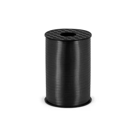 WSTĄŻKA DEKORACYJNA CZARNA 5MM X 225M