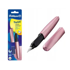 PIÓRO TWIST GIRLY ROSE Z NABOJEM PELIKAN