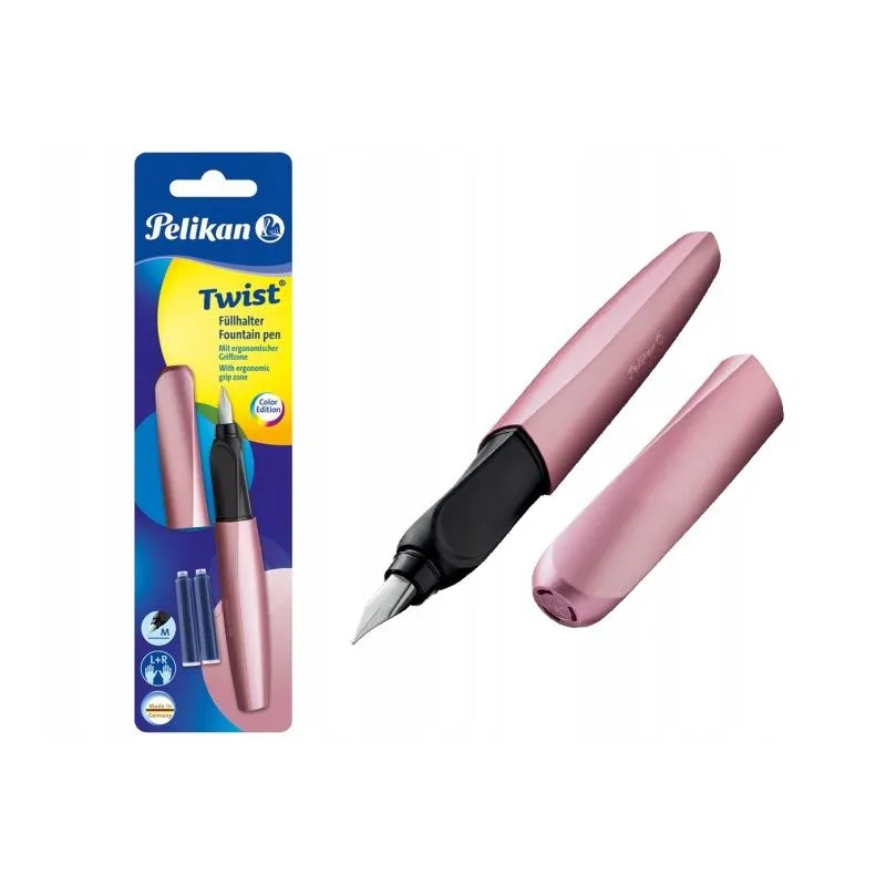 PIÓRO TWIST GIRLY ROSE Z NABOJEM PELIKAN