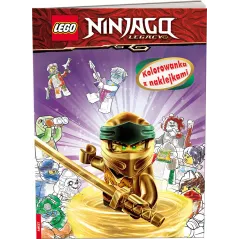 LEGO NINJAGO KOLOROWANKA Z NAKLEJKAMI 5+ - Ameet