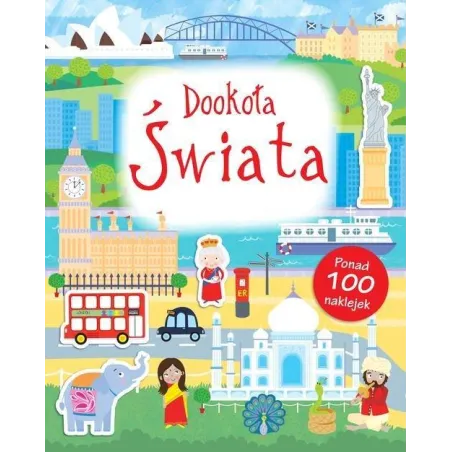 DOOKOŁA ŚWIATA. KSIĄŻECZKA Z NAKLEJKAMI - Smart Books