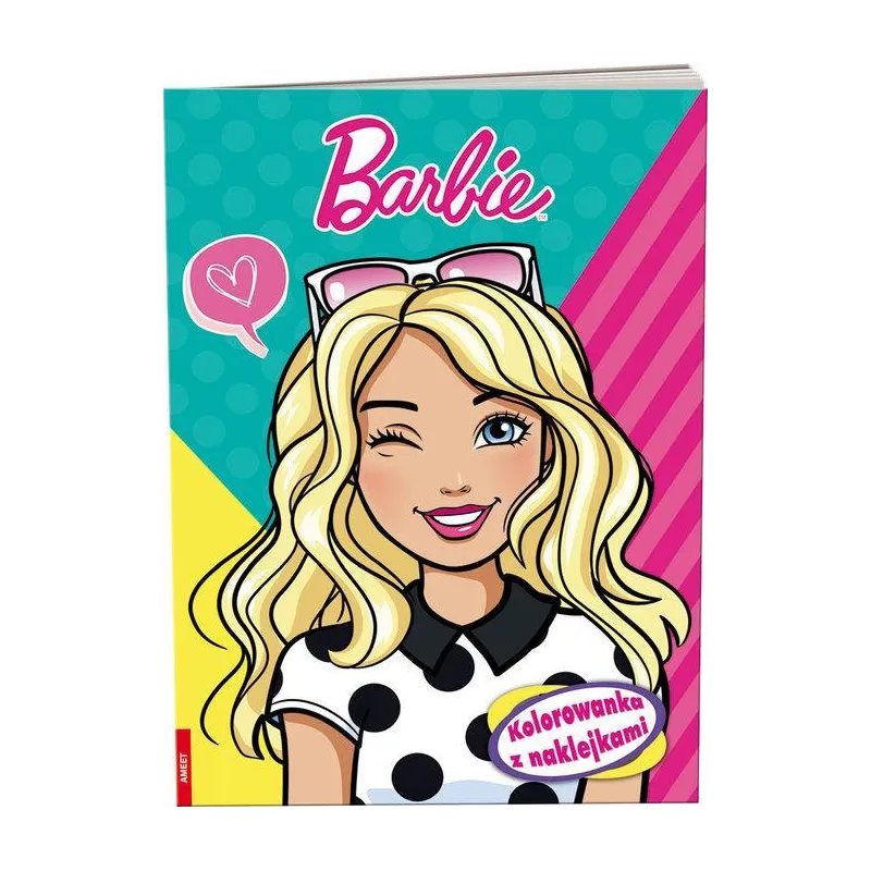 BARBIE KOLOROWANKA Z NAKLEJKAMI - Ameet