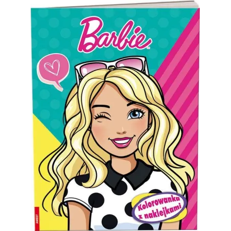 BARBIE KOLOROWANKA Z NAKLEJKAMI - Ameet