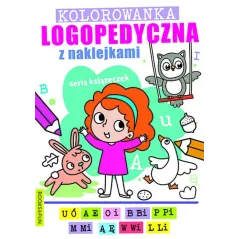 KOLOROWANKA LOGOPEDYCZNA Z NAKLEJKAMI - Books & Fun