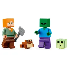 PRZYGODA NA MOKRADŁACH LEGO MINECRAFT 21240 II GATUNEK