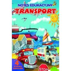 NOTES EDUKACYJNY TRANSPORT Z NAKLEJKAMI - Arti